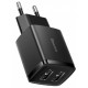 Сетевое зарядное устройство Baseus Compact 2U 10.5W EU Black (CCXJ010201)