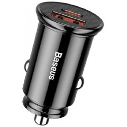 Автомобильное зарядное устройство Baseus Circular Plastic A+C 30W Black (CCALL-YS01)