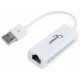 Сетевой адаптер Gembird USB - Fast Ethernet White (NIC-U2-02) - Фото 1