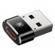 Адаптер Baseus USB Male to Type-C Black (CAAOTG-01) - Фото 1