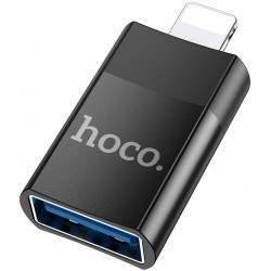 Адаптер Hoco UA17 Lightning to USB Black