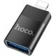 Адаптер Hoco UA17 Lightning to USB Black - Фото 1
