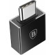 Адаптер Baseus Exquisite Type-C to USB Black (CATJQ-B01) - Фото 2