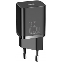 Мережевий зарядний пристрій Baseus Super Si Quick Charger 1C 25W EU Black (CCSP020101)