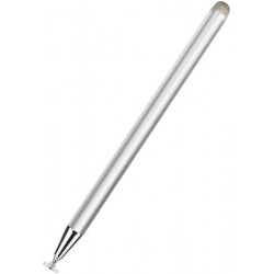 Стилус ручка Fonken Pen Voor 2 в 1 для планшетів і смартфонів Silver