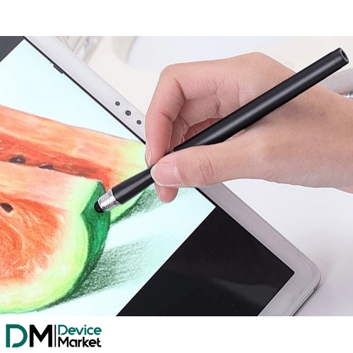 Стилус ручка Universal Drawing 2 в 1 для планшетів і смартфонів White