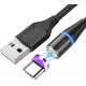 Кабель Heemax USB to Type-C magnetic 1m Black - Фото 1