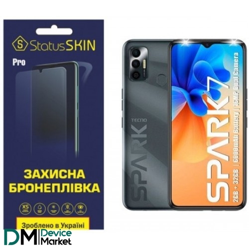 Поліуретанова плівка StatusSKIN Pro для Tecno Spark 7/7 Go Матова