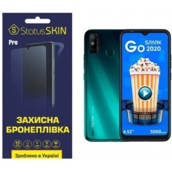 Поліуретанова плівка StatusSKIN Pro для Tecno Spark Go 2020 Глянцева