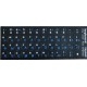 Наклейка для клавіатури Keyboard Stickers Black/Blue - Фото 1