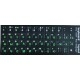 Наклейка для клавиатуры Keyboard Stickers Black/Green