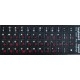 Наклейка для клавіатури Keyboard Stickers Black/Red - Фото 1