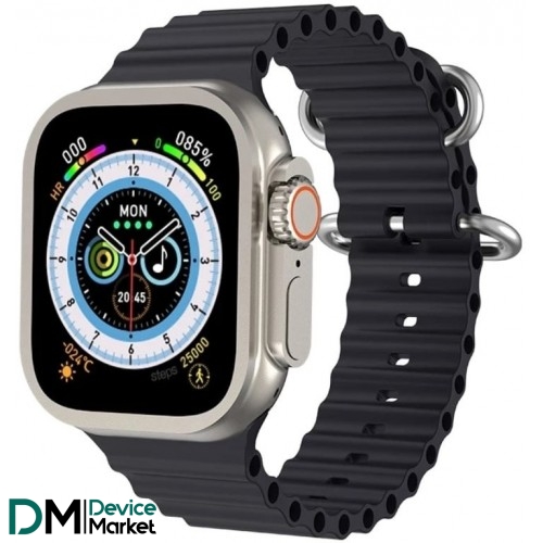Смарт-годинник Smart Watch Ultra HW8 Max Black