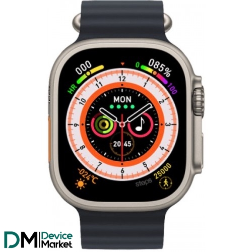 Смарт-годинник Smart Watch Ultra HW8 Max Black