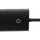USB HUB Baseus Lite Series 4-Port USB-A (USB-A to 4USB 3.0) 25cm Black (WKQX030001) - Фото 4