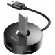 USB HUB Baseus Round Box USB to 4USB Black (CAHUB-F01) - Фото 3