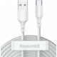 Кабель Baseus Simple Wisdom USB to Type-C 5A 40W 1.5m White (2pcs/set) (TZCATZJ-02) - Фото 1
