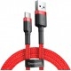 Кабель Baseus Cafule USB to Type-C 3A 0.5m Red/Red (CATKLF-A09) - Фото 1