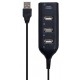 USB HUB H003 4 in 1 Black - Фото 1
