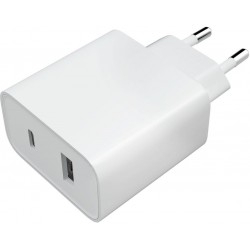 Мережевий зарядний пристрій Xiaomi Mi 33W USB+Type-C EU White (BHR4996GL)