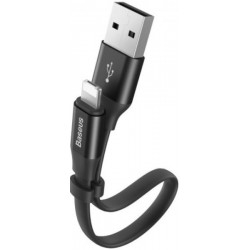 Кабель Baseus Two-in-one Portable USB to Lightning 0.23m Black (CALMBJ-01)