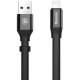 Кабель Baseus Two-in-one Portable USB to Lightning 0.23m Black (CALMBJ-01) - Фото 2