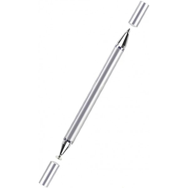Стилус ручка Pinzheng для рисования на планшетах и смартфонах Silver (