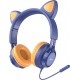 Навушники Hoco W36 Cat ear Midnight Blue - Фото 3