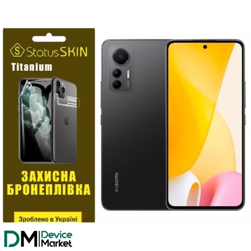 Полиуретановая пленка StatusSKIN Titanium на экран Xiaomi 12 Lite Глянцевая