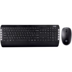 Комплект (клавіатура, мишка) ERGO KM-850WL USB Black