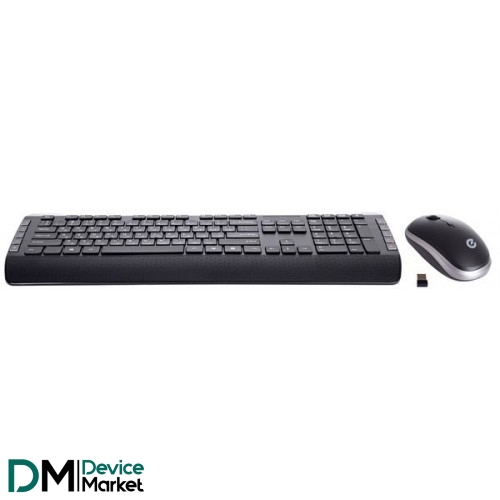 Комплект (клавиатура, мышка) ERGO KM-850WL USB Black