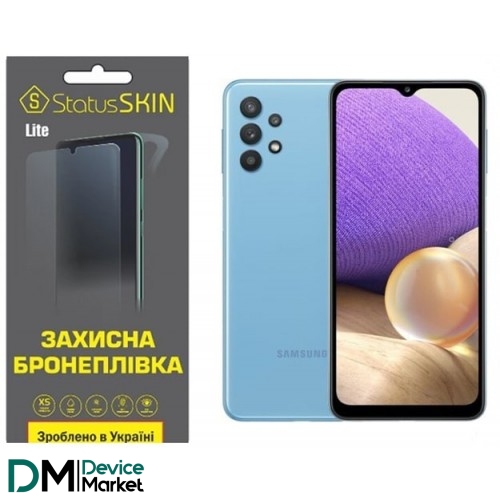 Полиуретановая пленка StatusSKIN Lite на экран Samsung A32 A325 Глянцевая