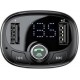 FM-трансмітер Baseus T typed S-09 Bluetooth MP3 car charger Tarnish (CCALL-TM01) - Фото 2