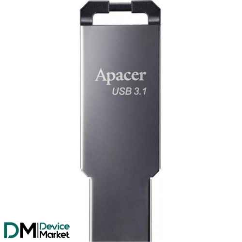 Флеш память APACER AH360 64GB Metal Black (AP64GAH360A-1)