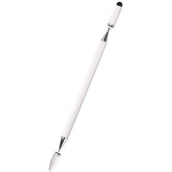 Стилус ручка Fonken Universal Pen 3 в 1 для iOS/Android/iPad White