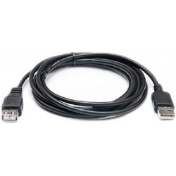 USB подовжувач REAL-EL Pro USB2.0 AM to AF 2m Black (EL123500028)