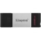 Флеш память Kingston DT 80 256GB Type-C USB 3.2 Grey/Black (DT80/256GB)