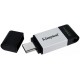 Флеш пам'ять Kingston DT 80 256GB Type-C USB 3.2 Grey/Black (DT80/256GB) - Фото 2