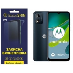 Поліуретанова плівка StatusSKIN Pro на екран Motorola E13 Глянцева