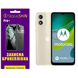 Поліуретанова плівка StatusSKIN Pro+ на екран Motorola E13 Глянцева