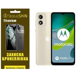 Полиуретановая пленка StatusSKIN Titanium на экран Motorola E13 Глянцевая
