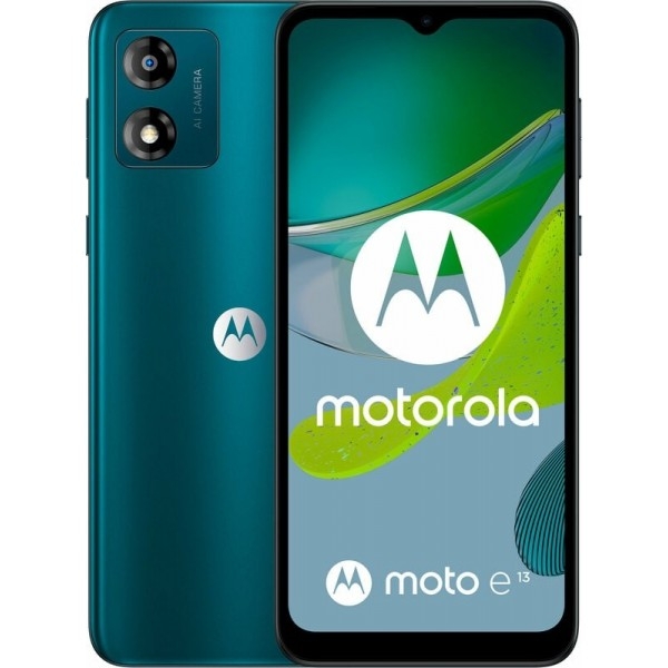 Смартфон Motorola Moto E13 2/64GB Aurora Green Global UA (PAXT0035RS) 