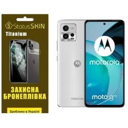 Полиуретановая пленка StatusSKIN Titanium на экран Motorola G72 Глянцевая