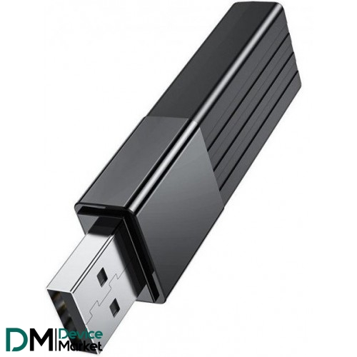 Кардридер Hoco HB20 Mindful 2-in-1 USB3.0 Black