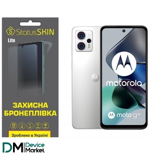 Полиуретановая пленка StatusSKIN Lite на экран Motorola G23 Матовая