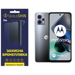 Полиуретановая пленка StatusSKIN Pro на экран Motorola G23 Глянцевая