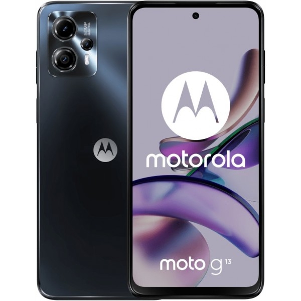 Смартфон Motorola Moto G13 4/128GB NFC Matte Charcoal Global UA (PAWV0