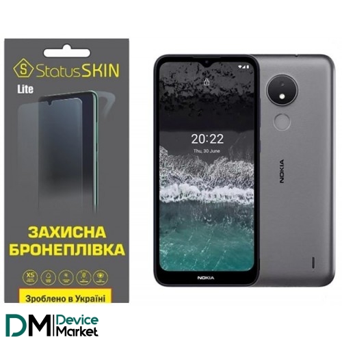 Полиуретановая пленка StatusSKIN Lite на экран Nokia C21 Глянцевая