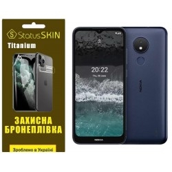 Поліуретанова плівка StatusSKIN Titanium на екран Nokia C21 Глянцева