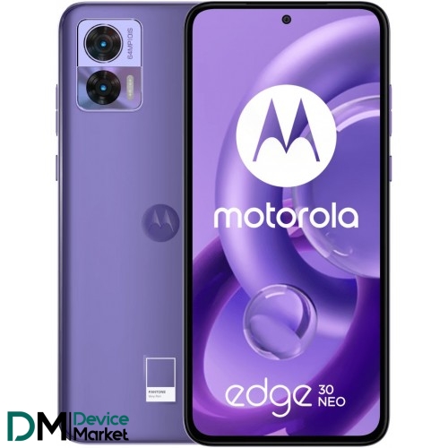 Смартфон Motorola Edge 30 Neo 8/128GB NFC Very Peri Global UA (PAV00062PL)